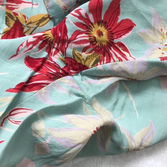 Vintage Romeo Romeo Floral Print Straight Leg Cropped Pants Small 100% Rayon USA - Picture 6 of 9